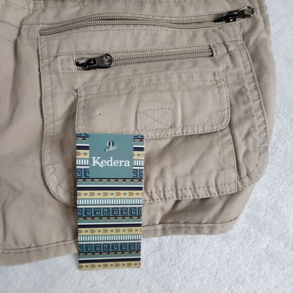 Kedera Men Tactical Mesh Fishing Vest Small Beige Zip Up Pockets Lightweight New - Picture 3 of 9